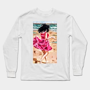 Lady in Red Long Sleeve T-Shirt